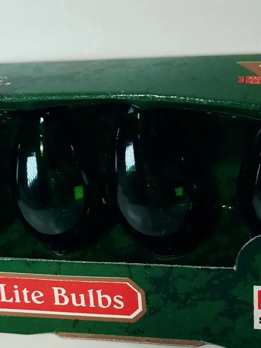 VTG C7 Replacement Christmas light Bulbs NOS 12 Count NEW! 8 Green 4 Multicolor